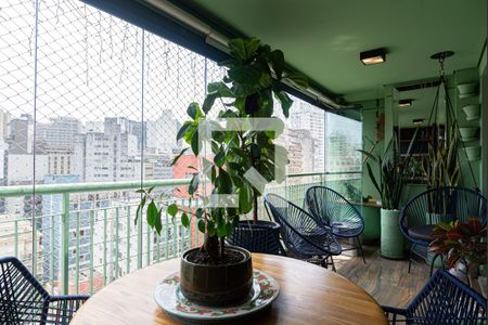 Varanda da Sala de apartamento à venda com 2 quartos, 80m² em Bela Vista, São Paulo