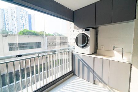 Sacada Sala/Cozinha de apartamento para alugar com 1 quarto, 35m² em Vila Guarani (z Sul), São Paulo