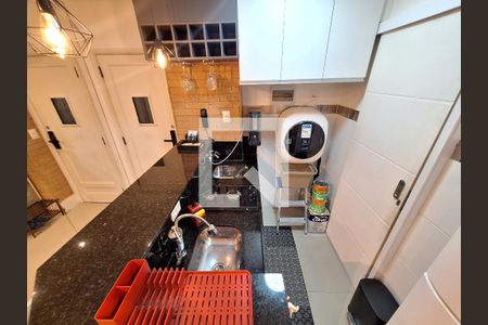 Cozinha  de apartamento à venda com 1 quarto, 25m² em Centro, Rio de Janeiro
