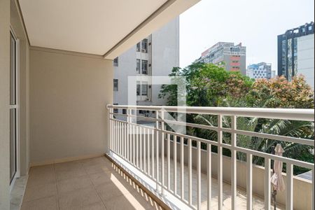 Varanda da Sala de apartamento para alugar com 2 quartos, 59m² em Consolação, São Paulo