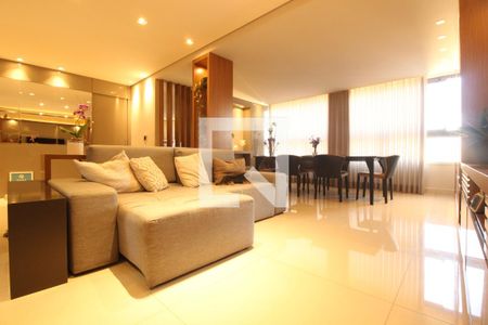 Sala  de apartamento à venda com 4 quartos, 133m² em Buritis, Belo Horizonte