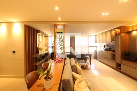 Sala  de apartamento à venda com 4 quartos, 133m² em Buritis, Belo Horizonte