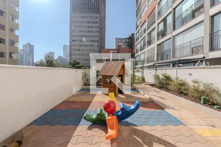 Studio para alugar com 23m², 1 quarto e sem vaga Studio para alugar com 23m², 1 quarto e sem vagaÁrea comum - Playground