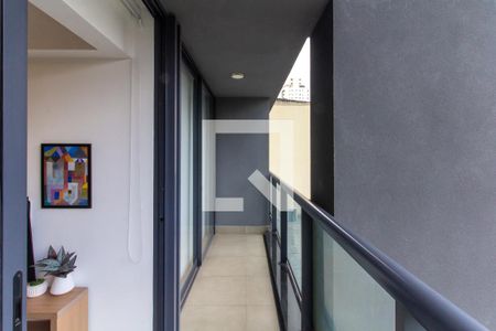 Varanda de apartamento para alugar com 1 quarto, 40m² em Pompeia, São Paulo