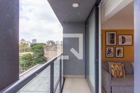 Varanda de apartamento para alugar com 1 quarto, 40m² em Pompeia, São Paulo