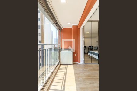 Studio para alugar com 30m², 1 quarto e sem vagaVaranda