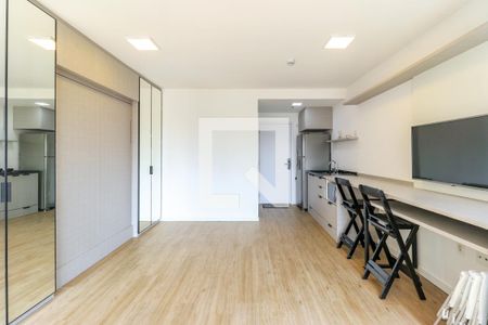 Sala/Quarto de kitnet/studio para alugar com 1 quarto, 30m² em Santo Amaro, São Paulo