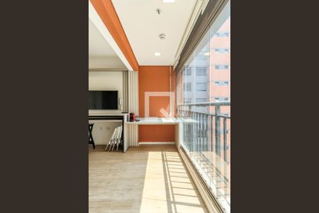 Studio para alugar com 30m², 1 quarto e sem vagaVaranda