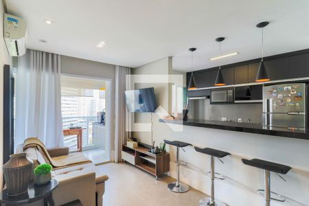 Sala de apartamento para alugar com 1 quarto, 55m² em Vila Gertrudes, São Paulo