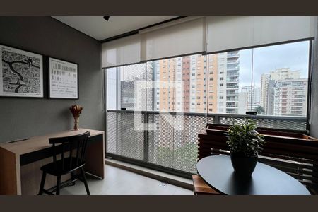 Varanda de apartamento à venda com 1 quarto, 25m² em Pinheiros, São Paulo