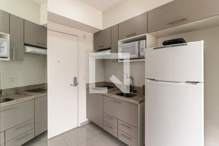 Cozinha de kitnet/studio para alugar com 1 quarto, 22m² em Centro Histórico de São Paulo, São Paulo