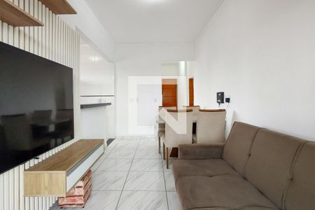 Sala de apartamento para alugar com 1 quarto, 55m² em Vila Caiçara, Praia Grande