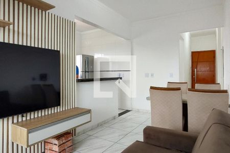 Sala de apartamento para alugar com 1 quarto, 55m² em Vila Caiçara, Praia Grande