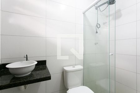 Banheiro de kitnet/studio para alugar com 1 quarto, 40m² em Tatuapé, São Paulo