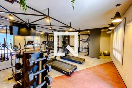 Apartamento à venda com 34m², 1 quarto e sem vaga Apartamento à venda com 34m², 1 quarto e sem vagaÁrea comum - Academia