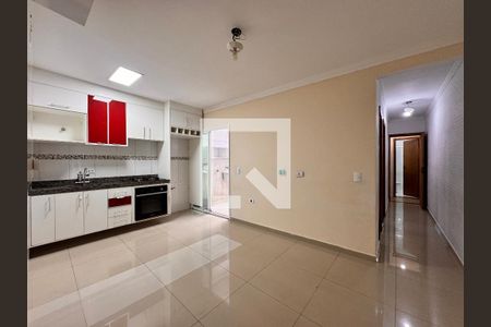 Sala de apartamento à venda com 2 quartos, 58m² em Vila Aquilino, Santo André