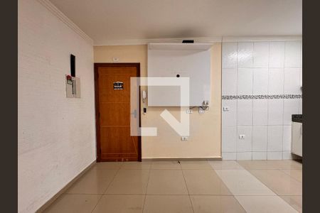 Sala de apartamento à venda com 2 quartos, 58m² em Vila Aquilino, Santo André