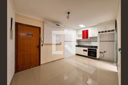 Sala de apartamento à venda com 2 quartos, 58m² em Vila Aquilino, Santo André