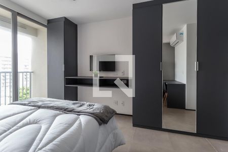 Sala/Quarto de kitnet/studio para alugar com 1 quarto, 25m² em Indianópolis, São Paulo