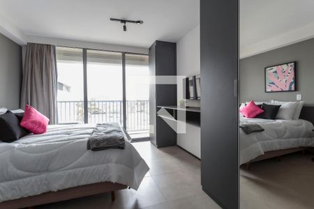 Sala/Quarto de kitnet/studio para alugar com 1 quarto, 25m² em Indianópolis, São Paulo