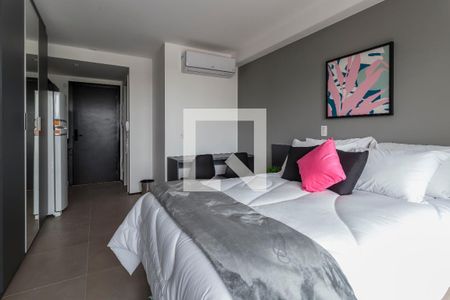 Sala/Quarto de kitnet/studio para alugar com 1 quarto, 25m² em Indianópolis, São Paulo