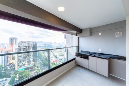 Varanda da Sala/Cozinha de apartamento à venda com 2 quartos, 75m² em Alphaville Industrial, Barueri