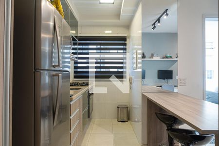 Cozinha de kitnet/studio para alugar com 1 quarto, 35m² em Bela Vista, São Paulo