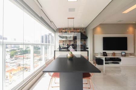 Varanda Gourmet  de apartamento à venda com 3 quartos, 126m² em Tatuapé, São Paulo