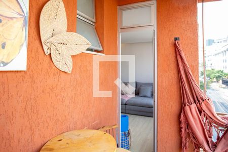 Varanda da Sala de apartamento à venda com 2 quartos, 70m² em Cidade Nova, Belo Horizonte