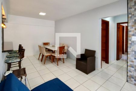 Sala de apartamento para alugar com 2 quartos, 73m² em Aviação, Praia Grande