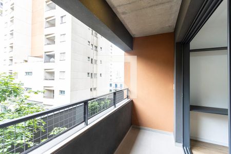 Studio para alugar com 28m², 1 quarto e sem vagaVaranda