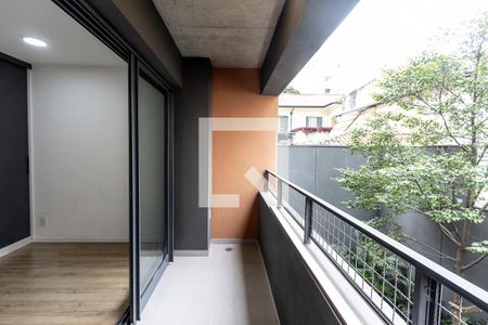 Studio para alugar com 28m², 1 quarto e sem vagaVaranda