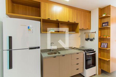 Sala / Cozinha de apartamento à venda com 2 quartos, 42m² em Barra Funda, São Paulo