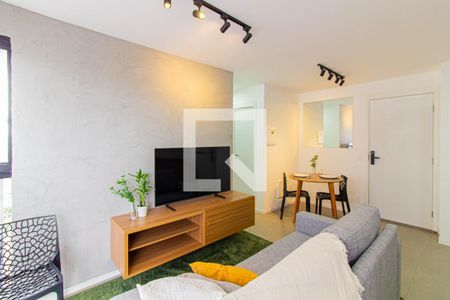 Sala / Cozinha de apartamento à venda com 2 quartos, 42m² em Barra Funda, São Paulo