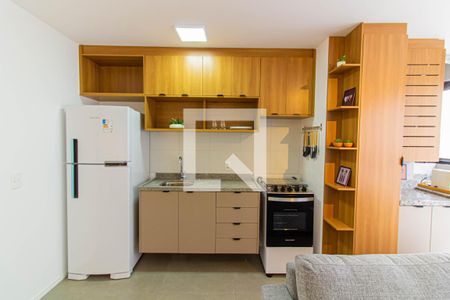 Sala / Cozinha de apartamento à venda com 2 quartos, 42m² em Barra Funda, São Paulo
