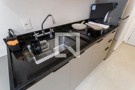 Cozinha de apartamento para alugar com 1 quarto, 20m² em Moema, São Paulo