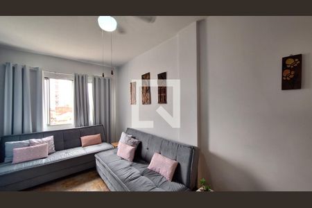 Sala  de apartamento para alugar com 1 quarto, 50m² em Mirim, Praia Grande