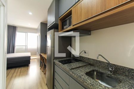 Cozinha de apartamento para alugar com 1 quarto, 29m² em Quarta Parada, São Paulo