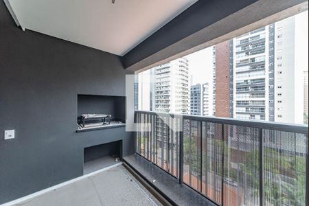 Varanda da Sala de apartamento à venda com 2 quartos, 105m² em Jardim das Acacias, São Paulo