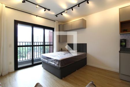 Sala/Quarto de kitnet/studio para alugar com 1 quarto, 24m² em Indianópolis, São Paulo
