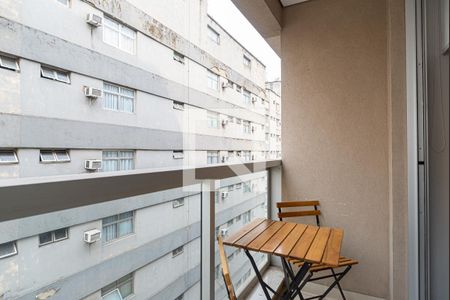 Varanda da Sala/Quarto de kitnet/studio à venda com 1 quarto, 22m² em Consolação, São Paulo