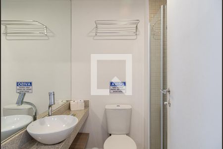 Banheiro de kitnet/studio à venda com 1 quarto, 22m² em Consolação, São Paulo