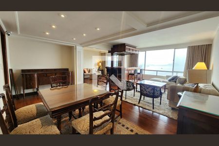 Sala de apartamento para alugar com 3 quartos, 200m² em Ponta da Praia, Santos