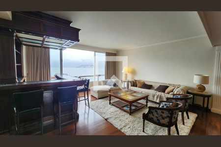 Sala de apartamento para alugar com 3 quartos, 200m² em Ponta da Praia, Santos