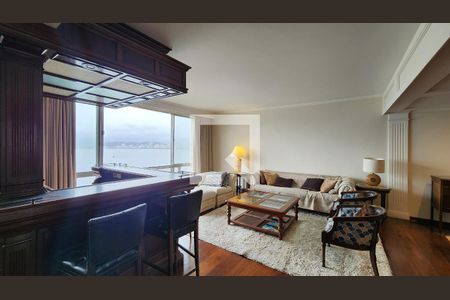 Sala de apartamento para alugar com 3 quartos, 200m² em Ponta da Praia, Santos