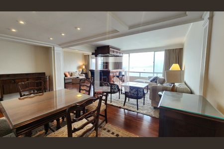 Sala de apartamento para alugar com 3 quartos, 200m² em Ponta da Praia, Santos