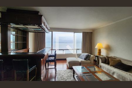 Sala de apartamento para alugar com 3 quartos, 200m² em Ponta da Praia, Santos