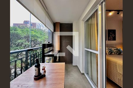 Studio para alugar com 27m², 1 quarto e sem vagaSacada