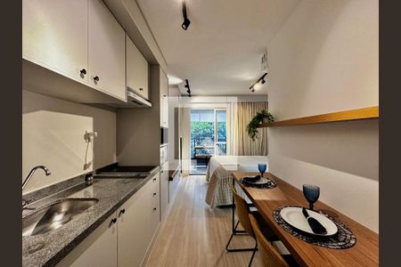 Studio para alugar com 27m², 1 quarto e sem vagaCozinha