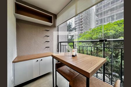 Studio para alugar com 27m², 1 quarto e sem vagaSacada